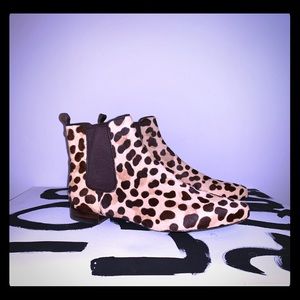 Tory Burch Orsay Calf Hair Ankle Boot Size 6